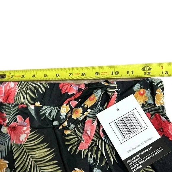 Vintage NWT  skirt ,faux wrap,ruffles,ruching, floral,romantic,hawaiien,gypsy - Picture 9 of 14